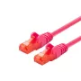 Networking cable LOGON TCU66U100M Cat6 U/UTP 10 m Magenta RJ-45–RJ-45