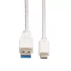VALUE - USB Cable - USB 3.0 (M) to USB Type C (M) - 5 V - 900 mA - 50 cm - White (11.99.9010)