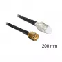 Coaxial Cable DeLOCK 88596 RG-174 0.2 m SMA FME Black