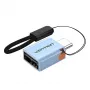 USB-C to USB-A adapter Vention CUBH0, USB 3.1, 5 Gbit/s, 3 A, aluminium housing, grey