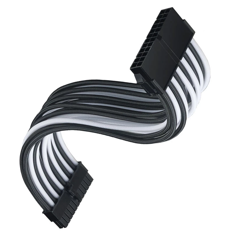 ATX extension cable SILVERSTONE SST-PP07E-MBBW 30 cm black/white