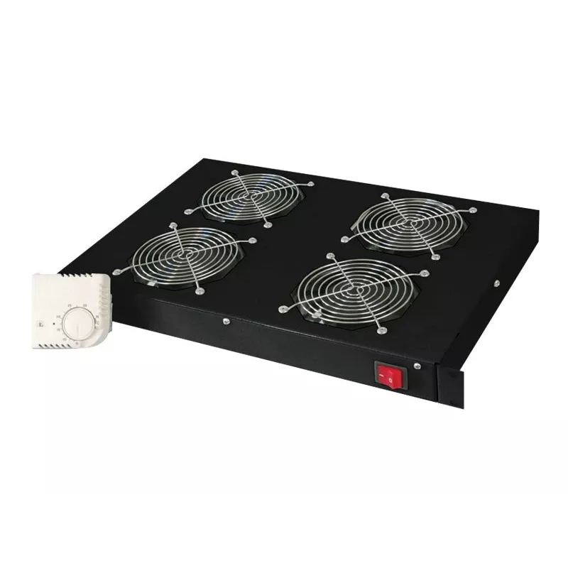 Vented blank panel Digitus DN-19 FAN-4-HO-SW