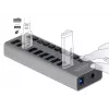 DeLOCK External 5 Gbps USB Hub with 10 Ports + Switch