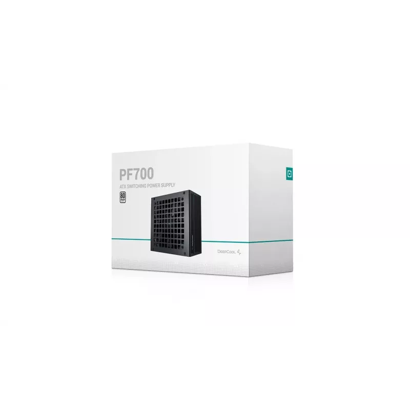 Power Supply Unit DeepCool PF700 700W ATX 2.4 80 PLUS, 120mm fan, non‑modular, 20+4pin, 2×6+2 PCIe, 4×SATA