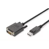 Assmann DisplayPort adapter cable. DP - DVI (24+1) M/M. 1.0m. w/interlock. DP 1.2 compatible. UL. CE. bl (AK-340301-010-S)