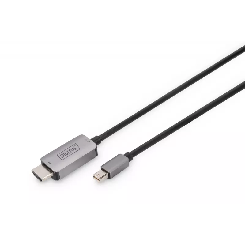DIGITUS - Adapter Cable - Mini DisplayPort (M) to HDMI (M) - 1,0m - Support von 8K 60 Hz - Black (DB-340109-010-S)