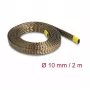 DeLOCK Braided Sleeve Basalt Fibers 2m x 10mm Brown