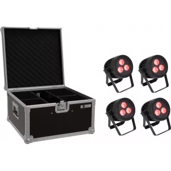 LED PAR light set EUROLITE 20000845 — 4×9W, IP rated