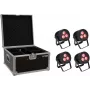 LED PAR light set EUROLITE 20000845 — 4×9W, IP rated