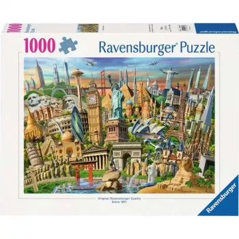 Puzzle world landmarks (1000 Pieces)