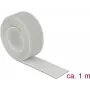 Hook and loop fastener tape DELOCK 18278 — grey, 20 mm × 1 m, 1 pc