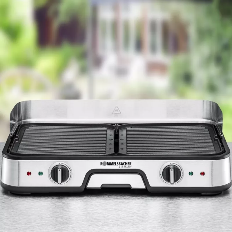 ROMMELSBACHER BBQ 2025, 2000 W, 230 V, 520 mm, 360 mm, 145 mm, 5,2 kg