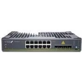 Juniper EX4100-F 12-Port Fanless 10/100/1000BaseT PoE+, 2x 1G/2.5G/10GBaseT Uplink ports, 4x 10G SFP+ Stacking/Uplink ports (optics sold separately) with Standard SW. PoE++ Powered