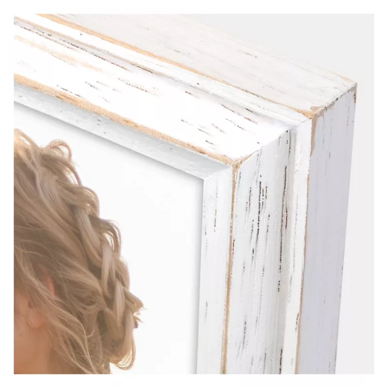 ZEP Rosel White 13x18 Wood Portrait AC257W