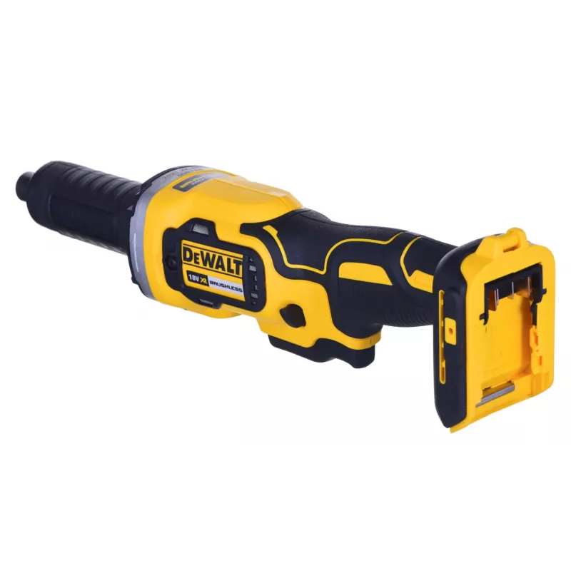 Straight die grinder DeWALT DCG426N-XJ, 18V battery, 5000–25000 RPM, collet Ø up to 6 mm, 760 W output, 1.19 kg
