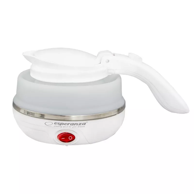 Electric kettle ESPERANZA EKK023 — 0.5 L, 750 W, white, stainless steel & plastic