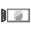 Wall casing SMS 43L/P G2 BL for 109.2 cm (43 inch) screens, VESA 200x400–400x400, Black