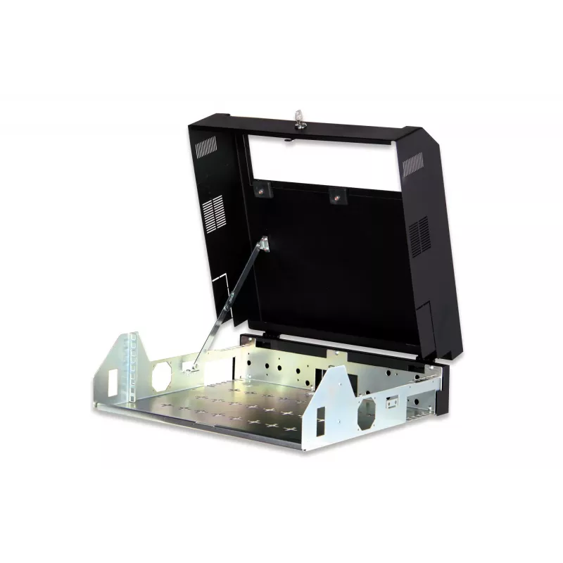 DIGITUS DN-19 04U-PB-B SOHO Slim Wall Mount Rack Enclosure 4U 19 inch Black