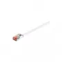Wentronic Goobay CAT 6 Flat-Patch Cable, U/FTP, White, 7.5 m - Copper Material (94920)
