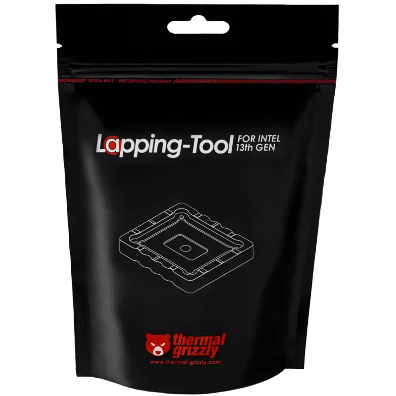 Lapping Tool 13th & 14th Gen. Intel CPU, Grinding / Polishing Accessory (transparent)
