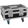 Flightcase Roadinger BAS-1 for 8× SILENT PAR 6 QCL — protective transport case