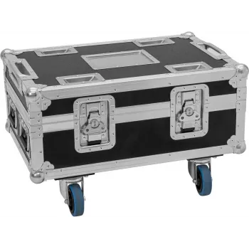 Flightcase Roadinger BAS-1 for 8× SILENT PAR 6 QCL — protective transport case
