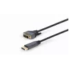 Video cable adapter Gembird CC-DPM-DVIM-4K-6 — DisplayPort to DVI, 1.8 m, 4K, black