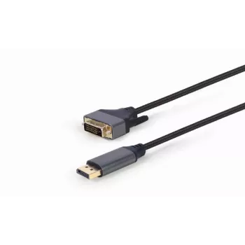 Video cable adapter Gembird CC-DPM-DVIM-4K-6 — DisplayPort to DVI, 1.8 m, 4K, black