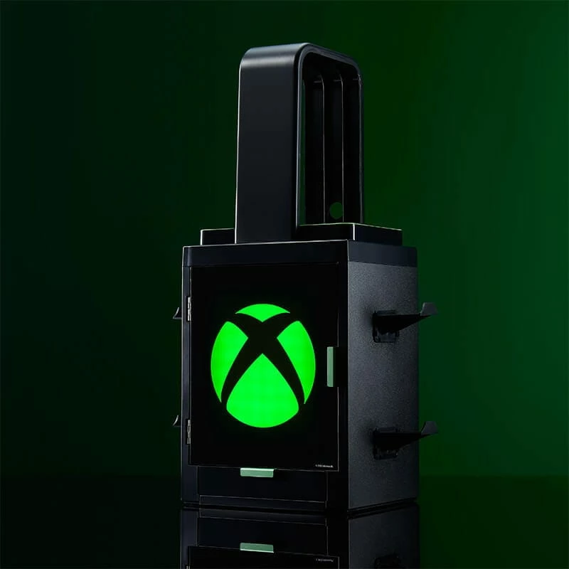Numskull Games Official Xbox Gaming Locker, Diskettenhalter for Spiele, Xbox, Black, Wired