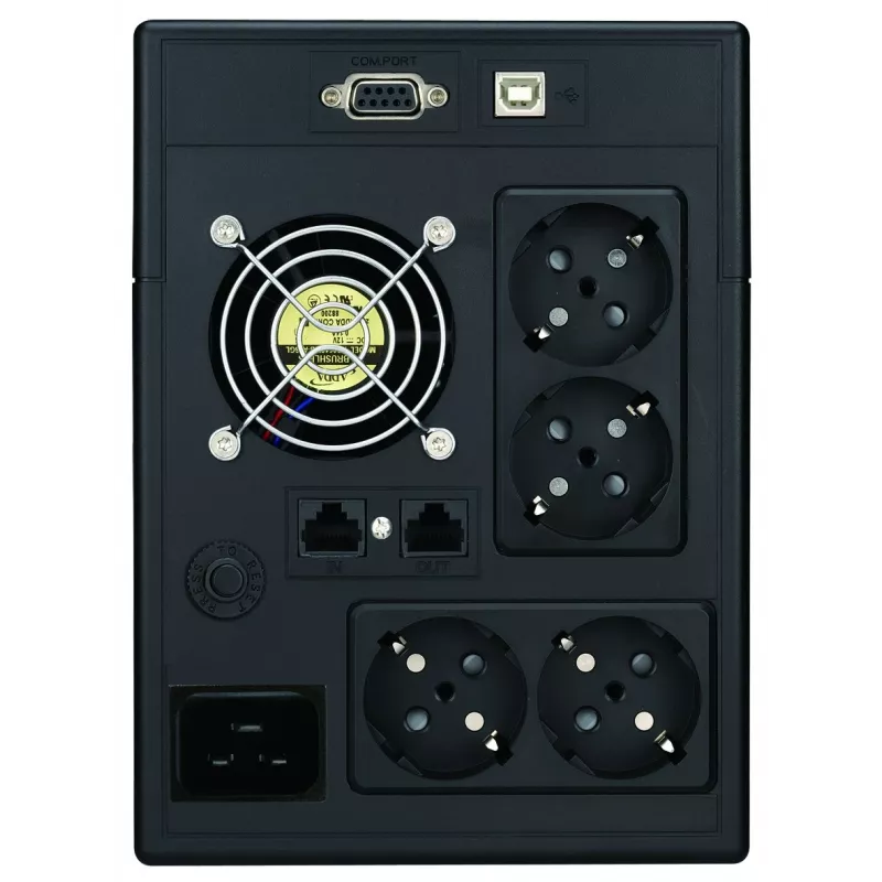 Uninterruptible Power Supply PowerWalker VI 3000 SCL FR 3 kVA / 1.8 kW, Line-Interactive, 4x Type E outlets, 18 Ah battery (2×12 V)