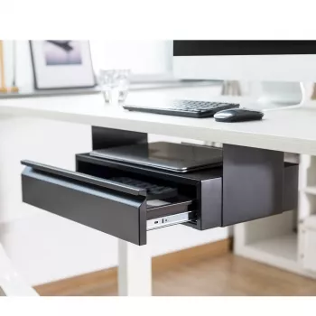 Under-desk drawer MACLEAN MC-875 — steel shelf, for mounting under desk, load capacity up to 5 kg
