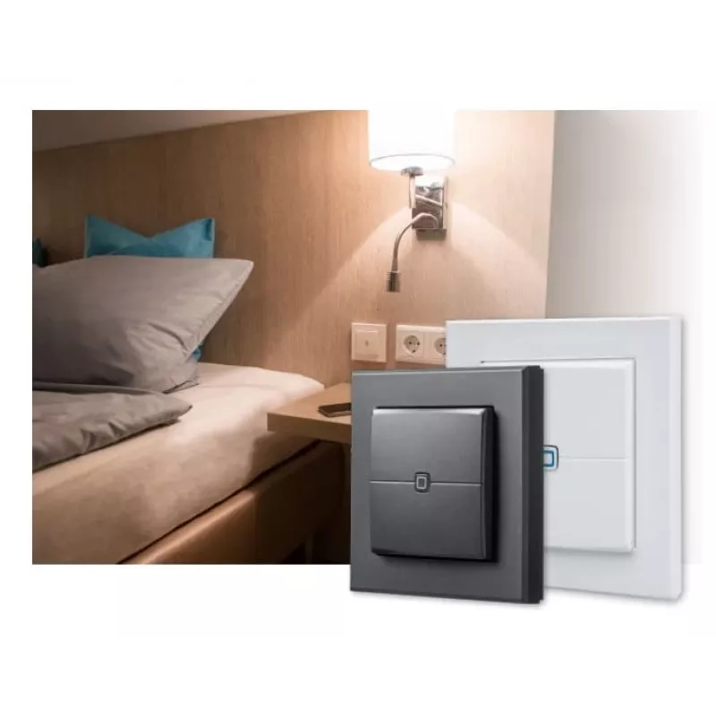 eQ-3 AG Homematic IP HmIP-WRC2-A-2, Wireless, RF Wireless, Anthracite, Wand, 868-868.6 / 869.4-869.65 MHz, Buttons