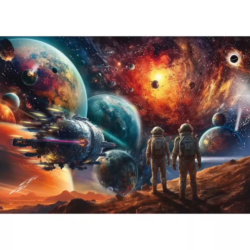 Jigsaw Puzzle schmidt spiele Michele Farella 1000 pieces — Cosmic Splendor of Colors