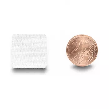 DeLOCK Hook-and-loop dots square self-adhesive 64 pieces white
