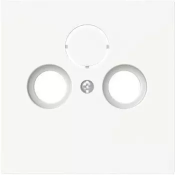 BJ central cover plate White matte 1743-44M f.Antenna Socket 2/Triple-gang 1 (2CKA001724A4433)