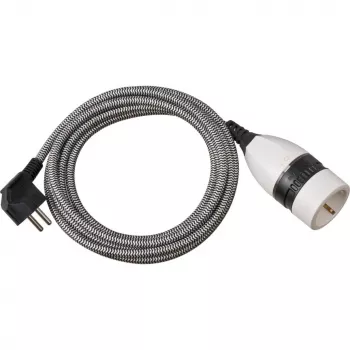Brennenstuhl 1161830 Extension Cable 3 m 1 AC-Outputs Indoor Black - White (1161830)