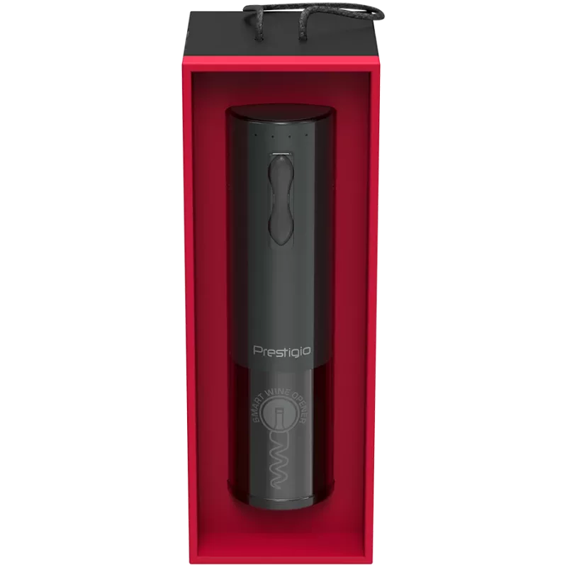 Bolsena, Electric wine opener with Prestigio Logo, aerator , vacuum preserver, Black color
