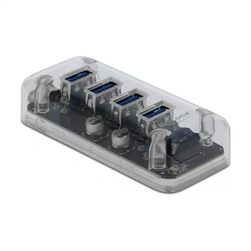 USB Hub DeLOCK 64087 Transparent