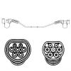 ROLINE E-Auto Ladekabel Typ2, 3-phasig, 480VAC (3P+N+E), 32 A, 22 kW, 3 m (19.08.0023)