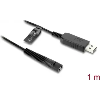 Charging cable DELOCK 12 V for electric shavers compatible with Braun series 1/3/5/7/9