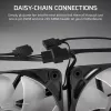 Cooling fan CORSAIR RS120-R 120mm White ARGB 25mm thickness