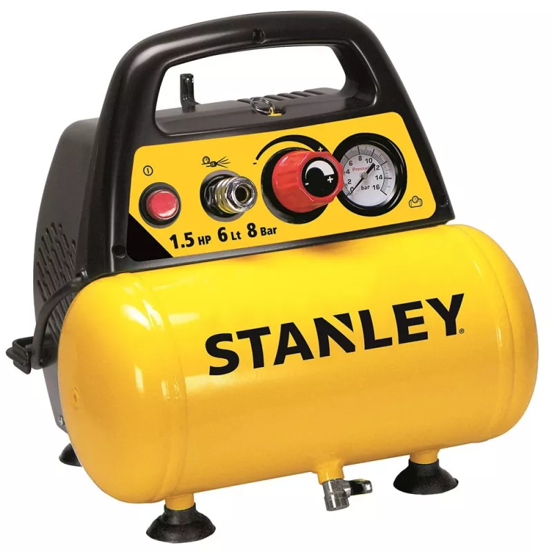 OIL-FREE Compressor 6L+PNEUMATIC Kit Stanley