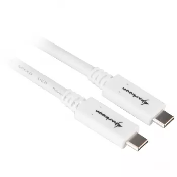 USB Cable Sharkoon USB 3.2 Gen 1 0.5m White