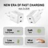 Wall USB-C Charger YENKEE G35D 2x18W Power Delivery 3.0 3A