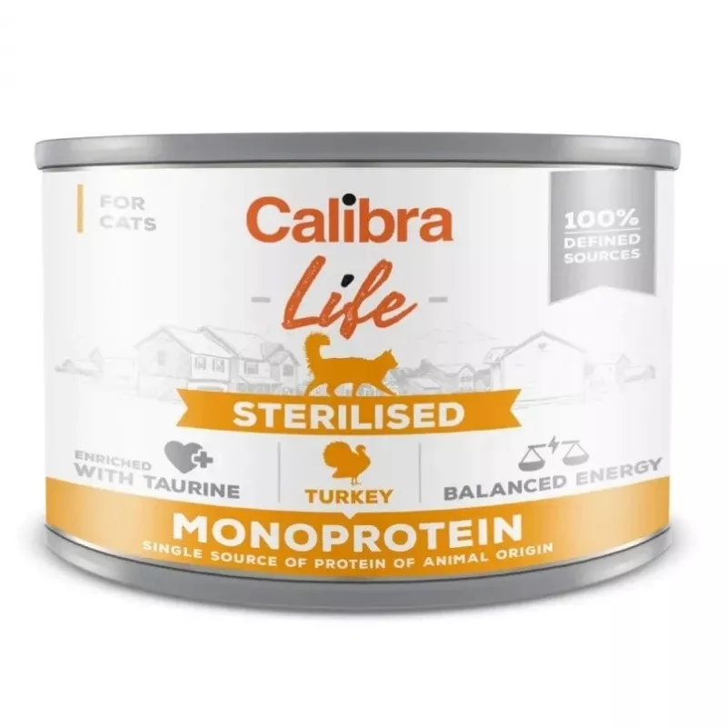 CALIBRA Cat Life Sterilised Turkey - wet cat food - 200g