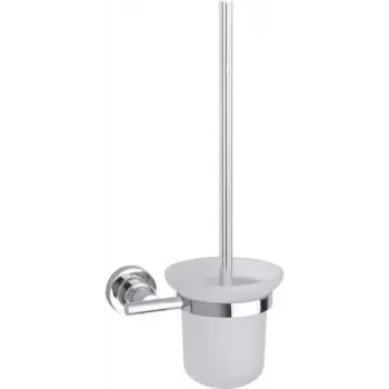 Toilet brush set Tesa 40289 Metal Adhesive — wall‑mounted, metal holder, adhesive fixation