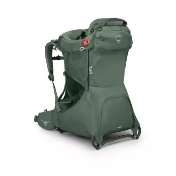 Child Carrier Osprey Poco Tourist Carrier Green lightweight adjustable child backpack carrier