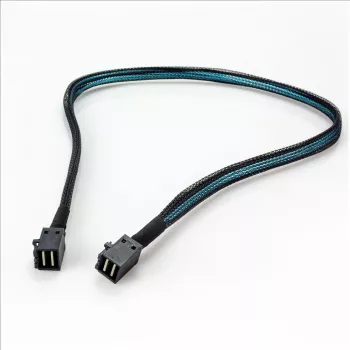 Fantec 2499 Serial Attached SCSI (SAS)-Cable 0,7 m 12 Gbit/s Black - Blue (2499)