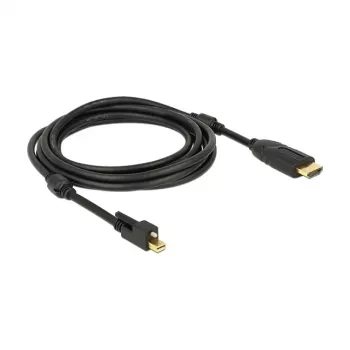 Video cable adapter DeLOCK 83731 Mini DisplayPort to HDMI 3m Black