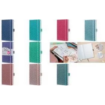 Notebook sigel Jolie Flair, faux leather cover, DIN A6, pearl, model JN136